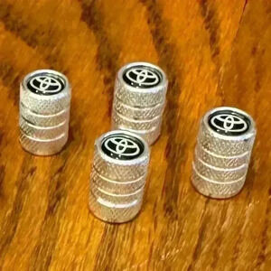 TOYOTA, 4PCS Tire Caps, Aluminum Alloy Valve Stem Cap, Decorative Access…